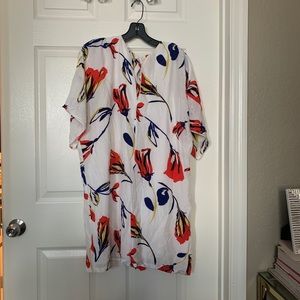 Floral short jumpsuit